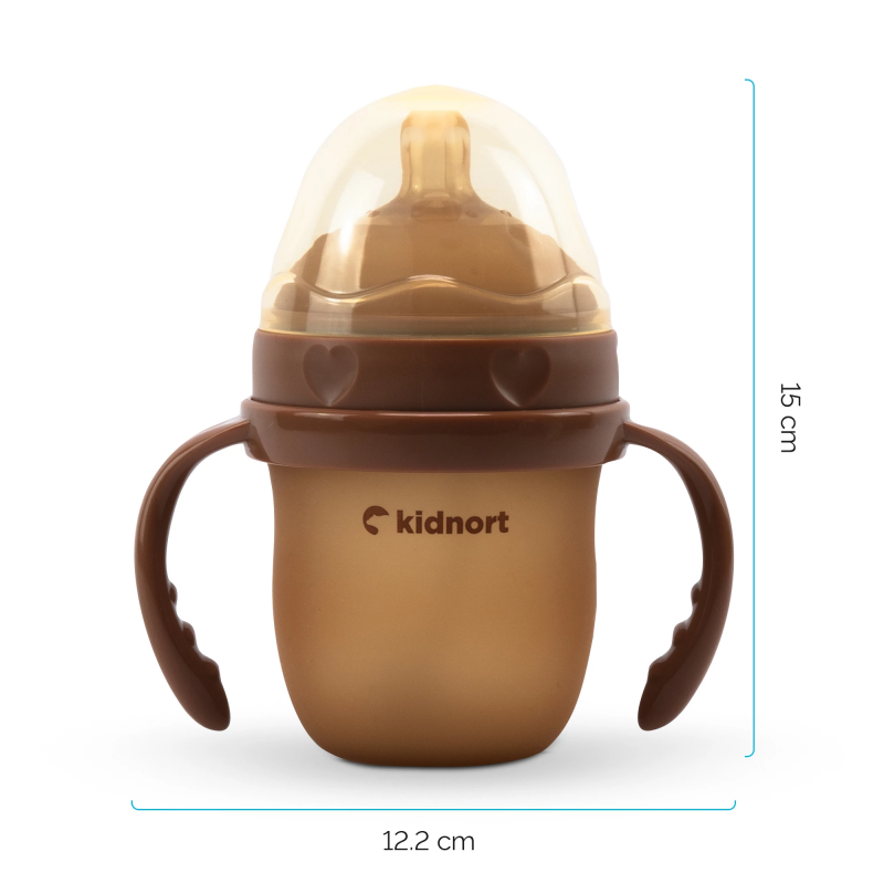 Biberon in silicone Medicale Medicale Eple 150 ml Brown - 2