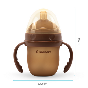 Biberon in silicone Medicale Medicale Eple 240 ml Brown - 2