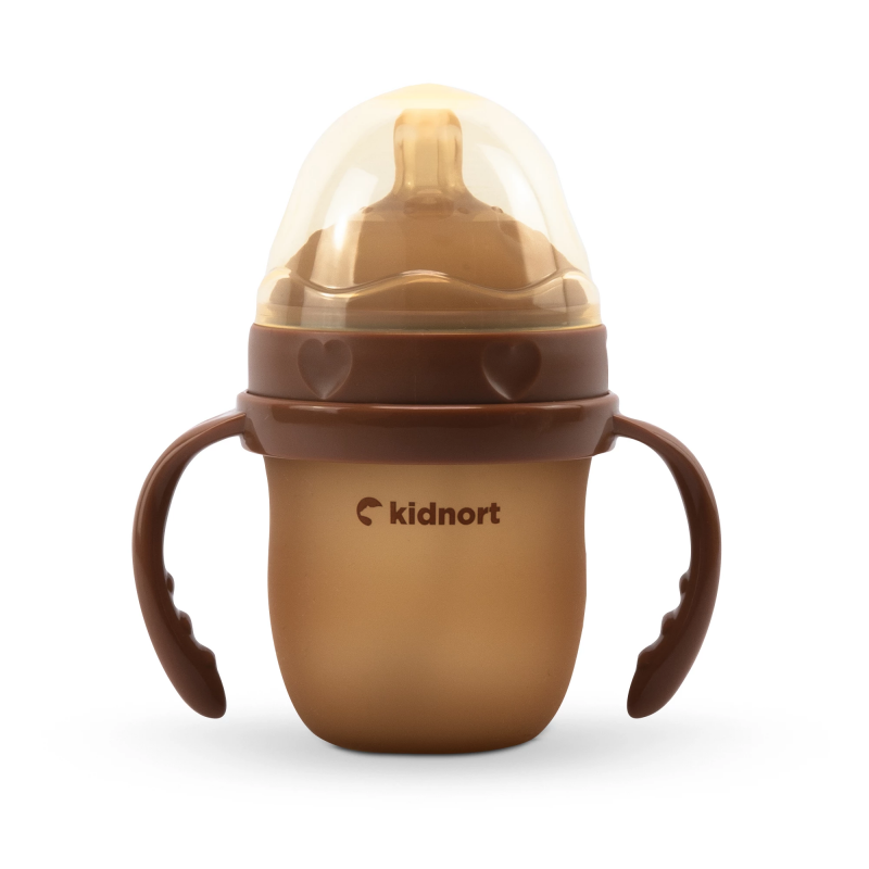Biberon in silicone Medicale Medicale Eple 240 ml Brown