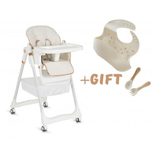Seggiolone Pappa Lindo Con  Accessori Inclusi White
