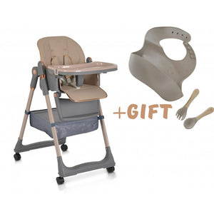 Seggiolone Pappa Lindo Con  Accessori Inclusi Beige