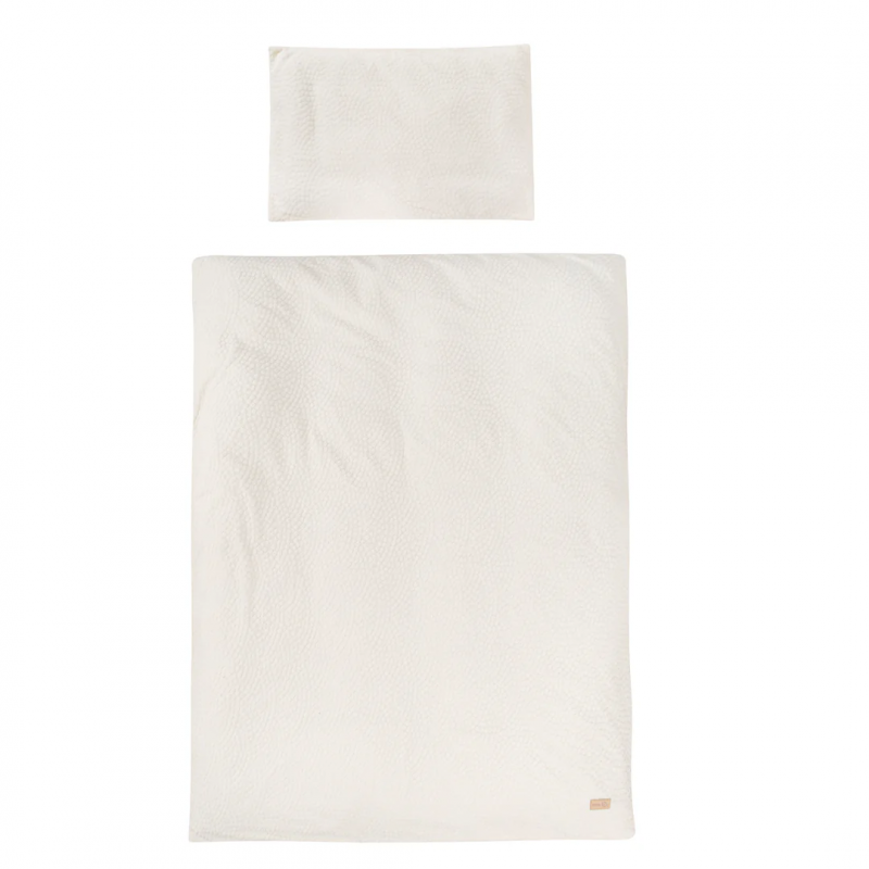 Set Per Lettino In Cotone biologico Bianco