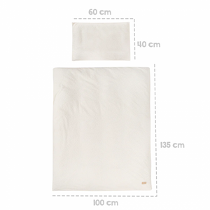 Set Per Lettino In Cotone biologico Bianco - 6