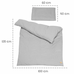 Set Per Lettino In Cotone biologico Grigio - 4