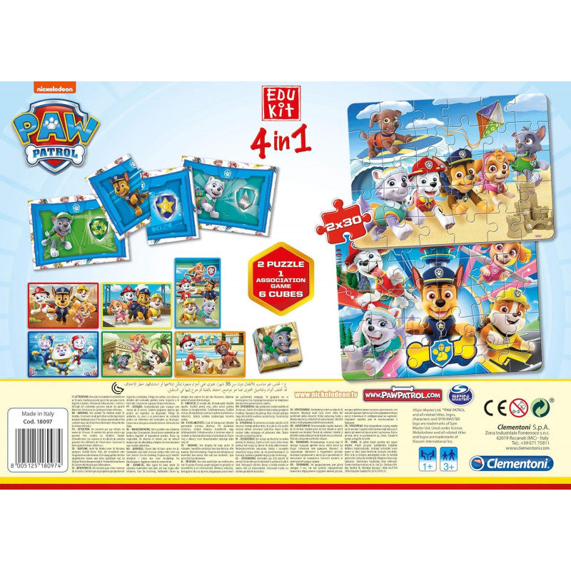 Clementoni - 18097 - Edukit 4 in 1 - Paw Patrol - 4