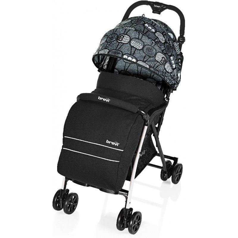 Brevi Coprigambe Invernale Nero per passeggino Mini Large