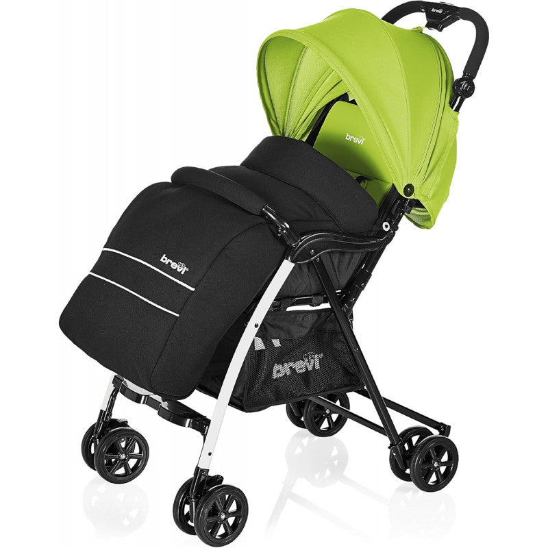 Brevi Coprigambe Invernale Nero per passeggino Mini Large - 2