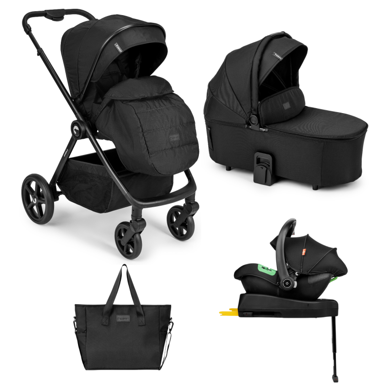 Passeggino Trio 3in1 - Alskar Unique Black