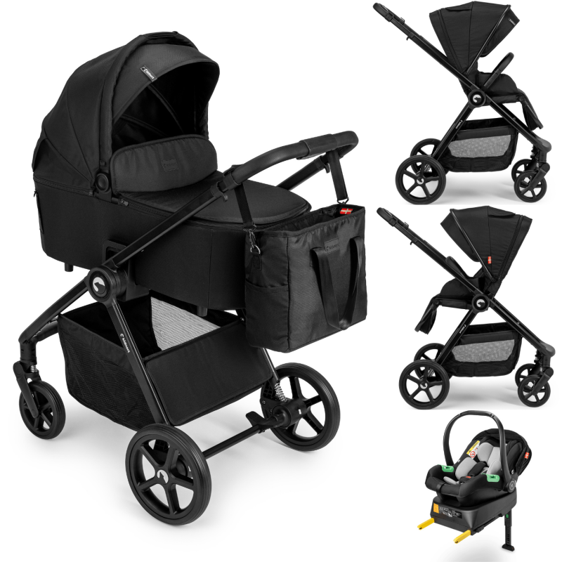 Passeggino Trio 3in1 - Alskar Unique Black - 2