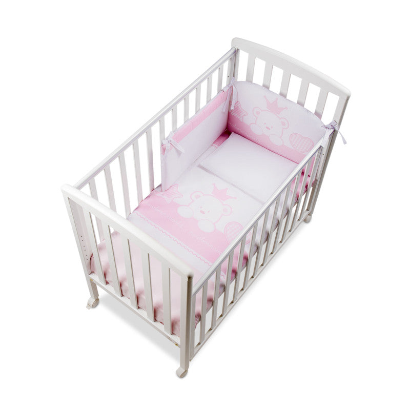 Completo Tessile Q.lletto Baby Re Rosa