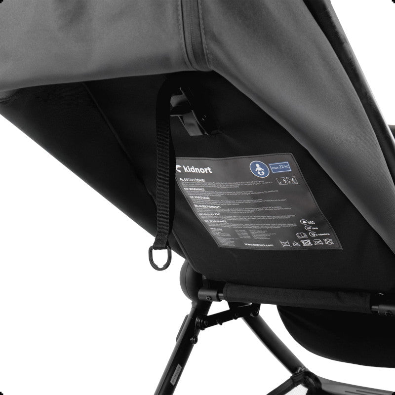 Passeggino Con Chiusura Automatica Snøugle Kidnort Light Grey - 7
