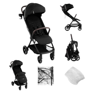 Passeggino Con Chiusura Automatica Snøugle Kidnort Dark Grey
