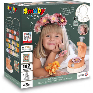 Smoby Créa - Set di gioielli a forma di fiore