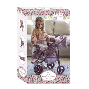 Passeggino Giocattolo Twins Cherry Fiori - 3