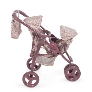 Passeggino Giocattolo Twins Cherry Fiori - 5