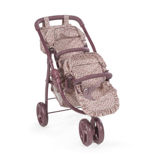 Passeggino Giocattolo Twins Cherry Fiori - 6