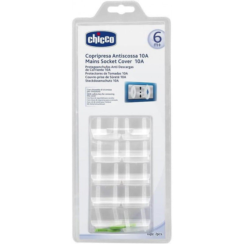 Chicco 10 Copriprese Antiscossa 6M+