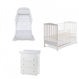 Italbaby Cameretta Completa Flash Bianco