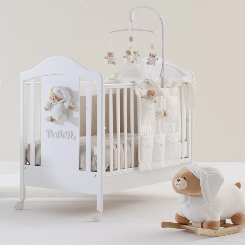 Lettino Nanan Tato Baby Completo di Tessile e Materasso