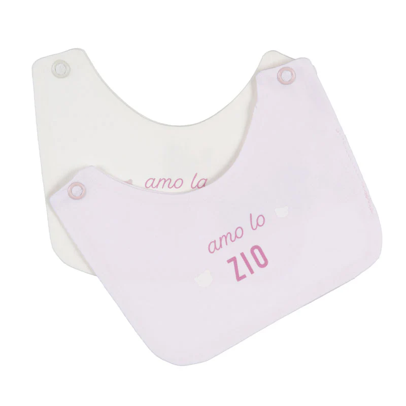 Bavaglini Nanan Rosa con scritta “Amo la zia/lo zio”. - 4