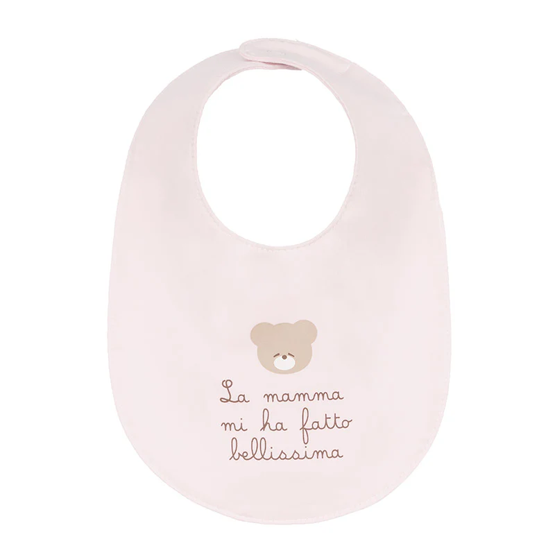 Bavaglio Nanan rosa La mamma mi ha fatto bellissima"" - 4