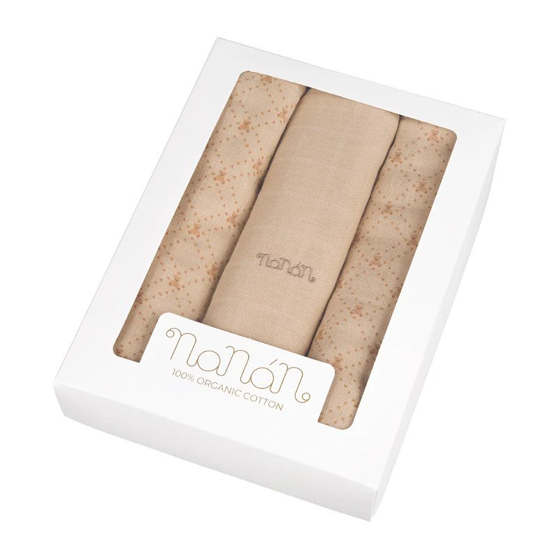 Set 3 mussole Nanan 80x80 cm - 2