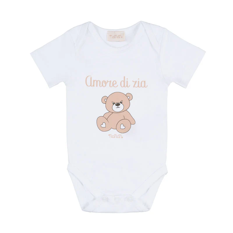 Body Nanan bianco c/scritta “Amore di zia”