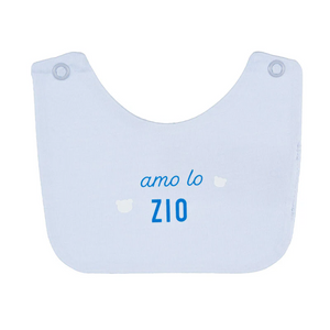 Bavagli Nanan con scritta Azzurro Amo la zia/lo zio - 2