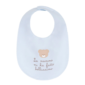 Bavaglio Nanan azzurro La mamma mi ha fatto bellissimo"" - 2