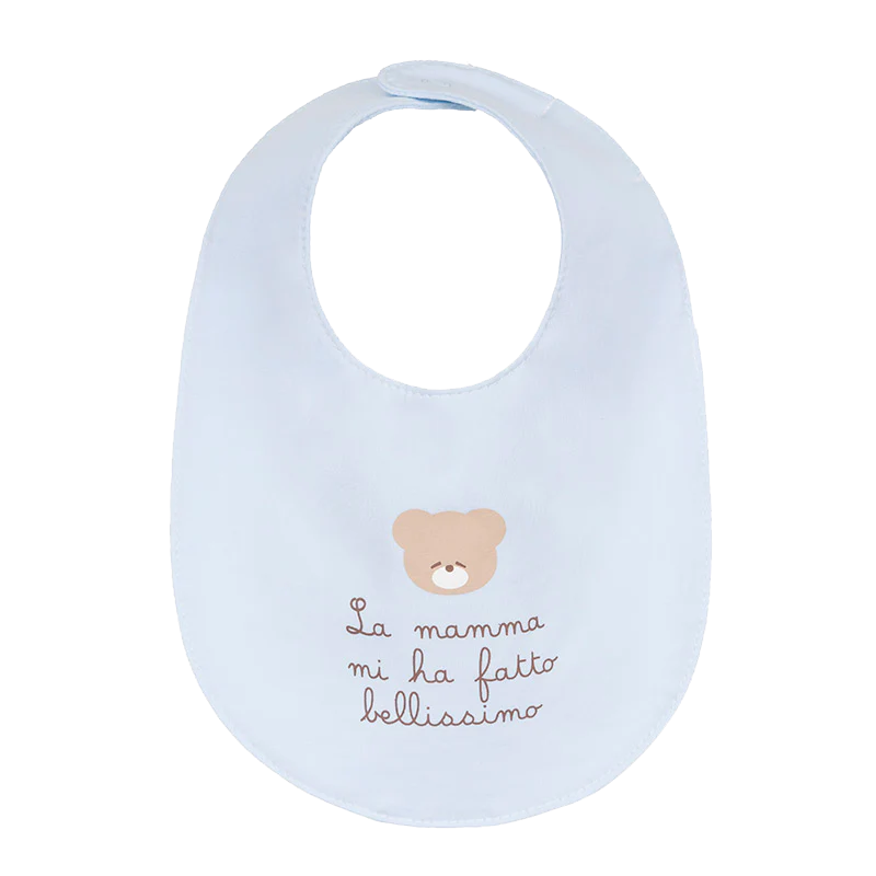 Bavaglio Nanan azzurro La mamma mi ha fatto bellissimo"" - 2