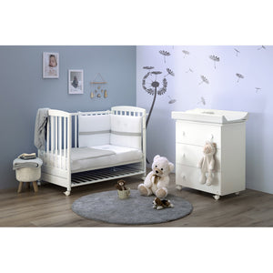 Lettino Praim Co-Sleep Cuoricini Bianco