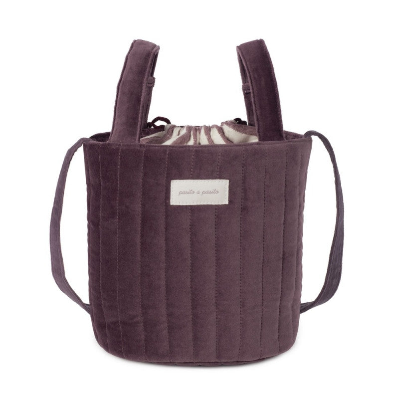 Borsa Bucket Cherry Velvet - 2