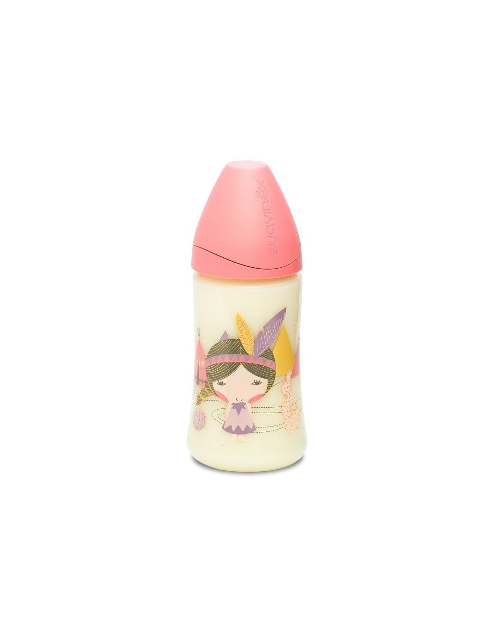 Biberon Suavinex Indio Rosa 270 ml