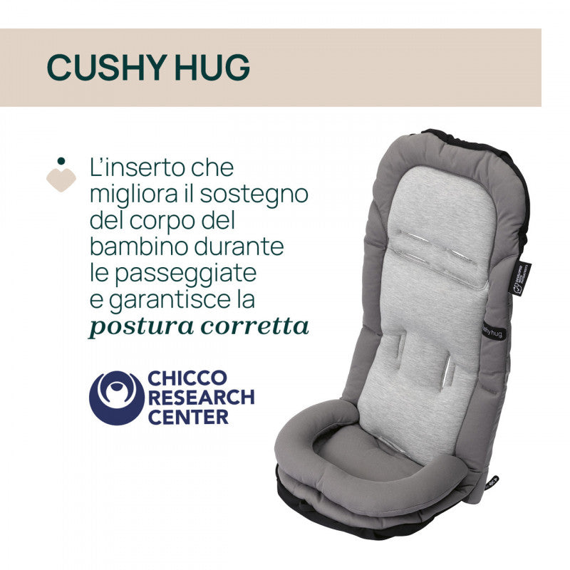 Riduttore Cushy Hug per Passeggino Chicco Mysa Lunar Grey