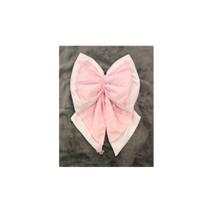 Fiocco Nascita Rosa In Sangallo