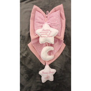 Fiocco Nascita Personalizzato Rosa