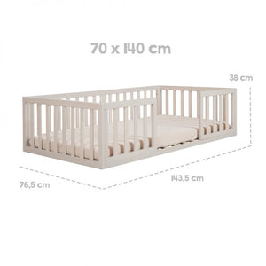 Letto Montessori a pavimento 70 x 140 - 6
