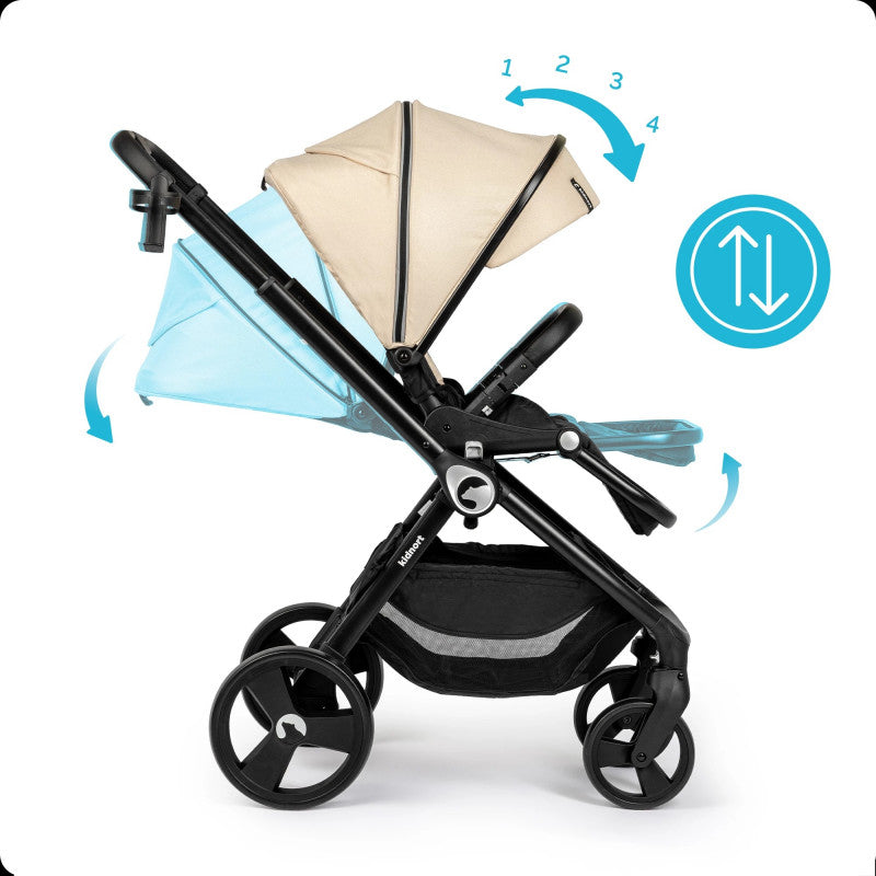Isbjorn Kidnort - Passeggino Reversibile Beige - 14