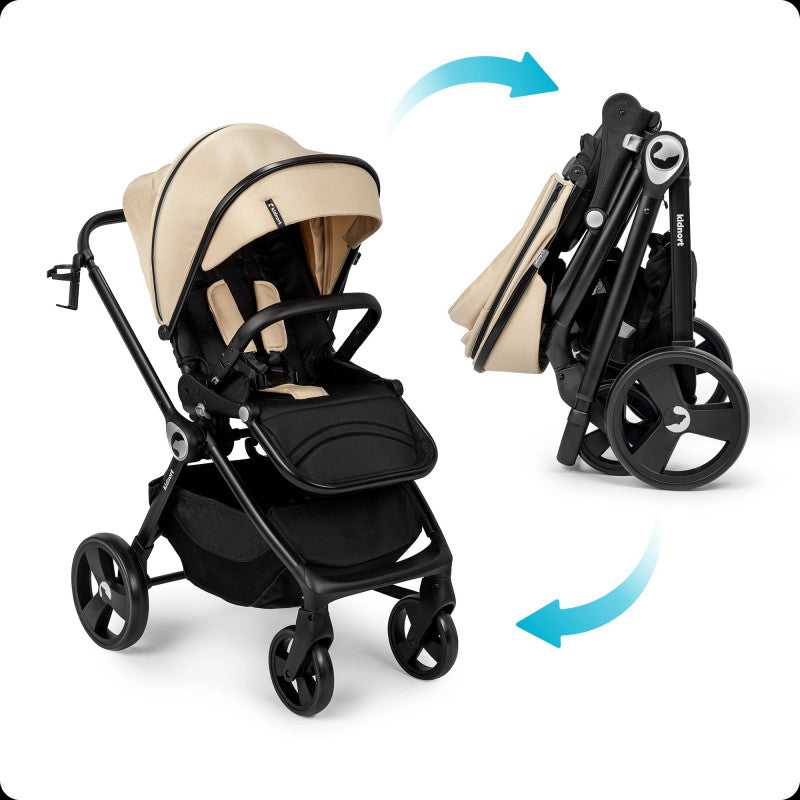 Isbjorn Kidnort - Passeggino Reversibile Beige - 10