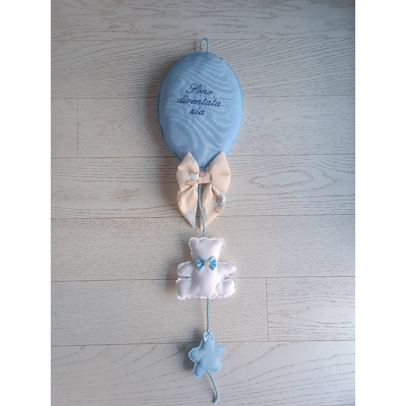 Ficco Nascita Artigianale a forma di Palloncino Celeste