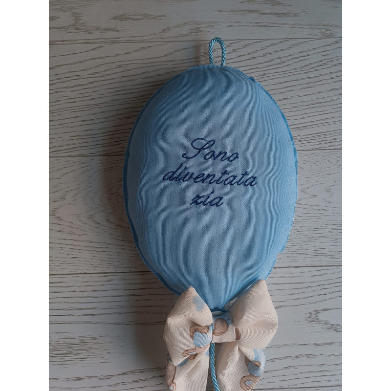 Ficco Nascita Artigianale a forma di Palloncino Celeste - 2
