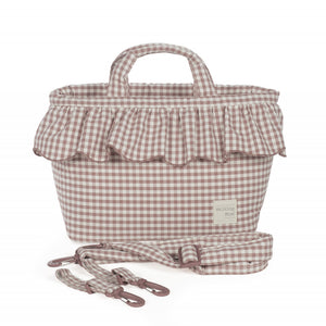 Borsa Fasciatoio Praliné Vichy Moka - 3