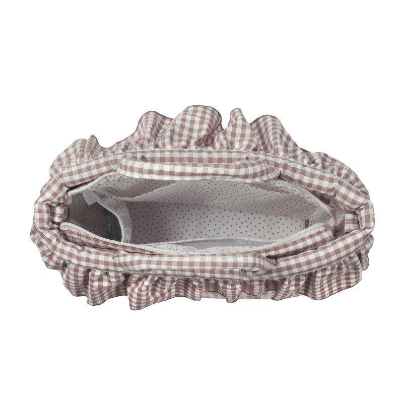 Borsa Fasciatoio Praliné Vichy Moka - 8