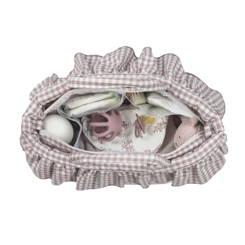 Borsa Fasciatoio Praliné Vichy Moka - 9