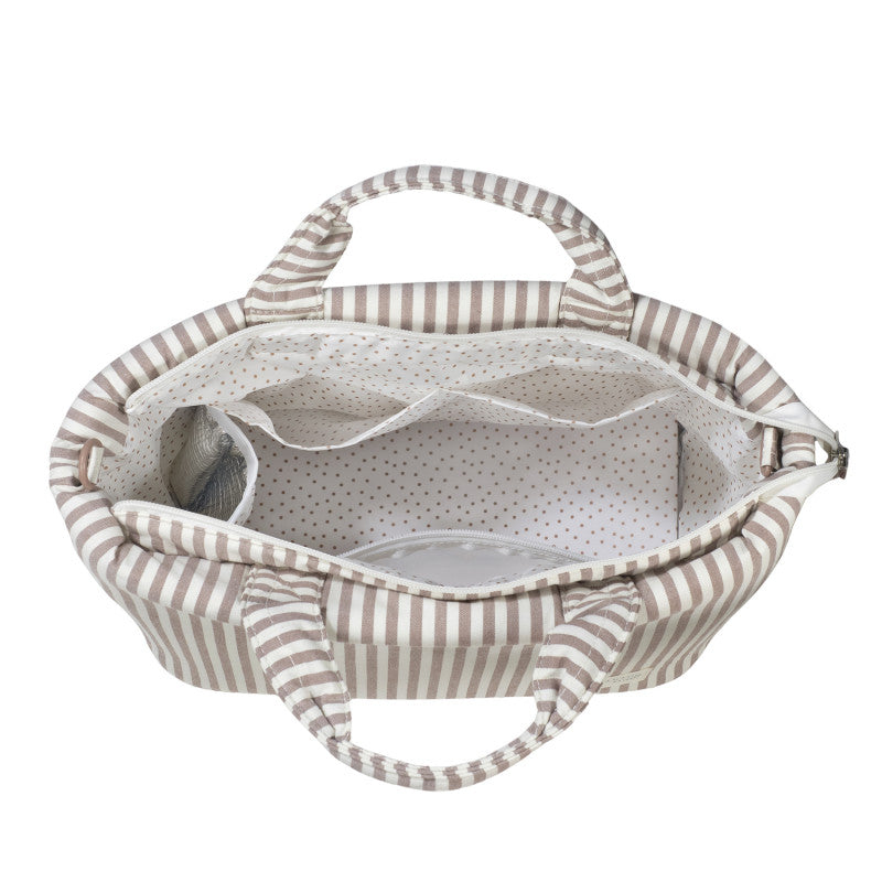 Borsa Fasciatoio Praliné Rayas Moka - 7