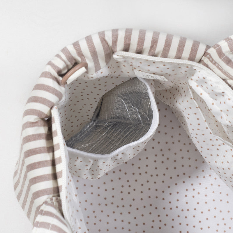 Borsa Fasciatoio Praliné Rayas Moka - 8