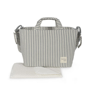 Borsa Fasciatoio Praliné Rayas Matcha