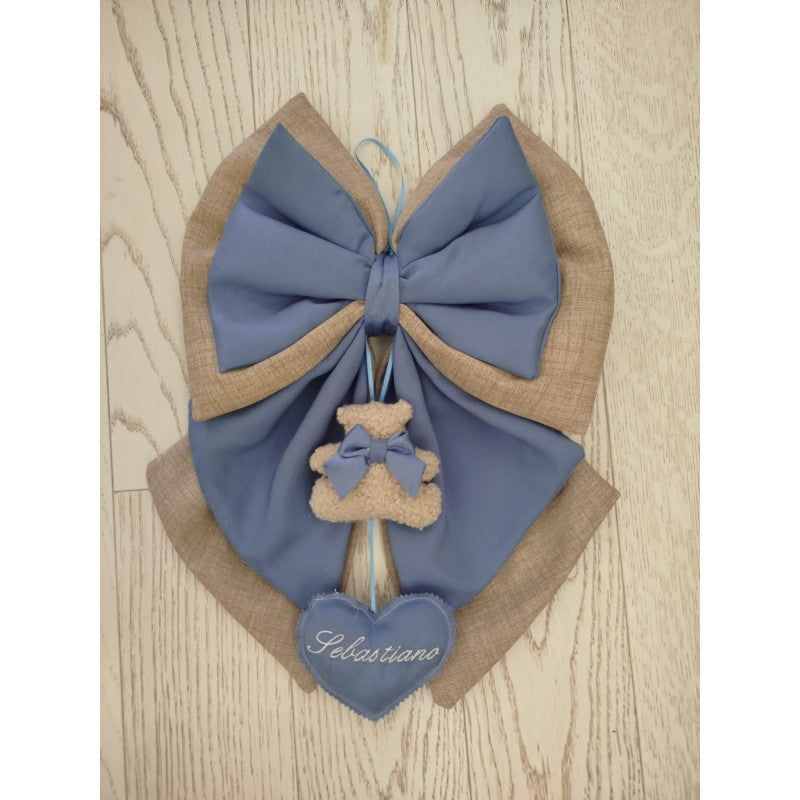 Fiocco Nascita Orsetto Teddy Neonato