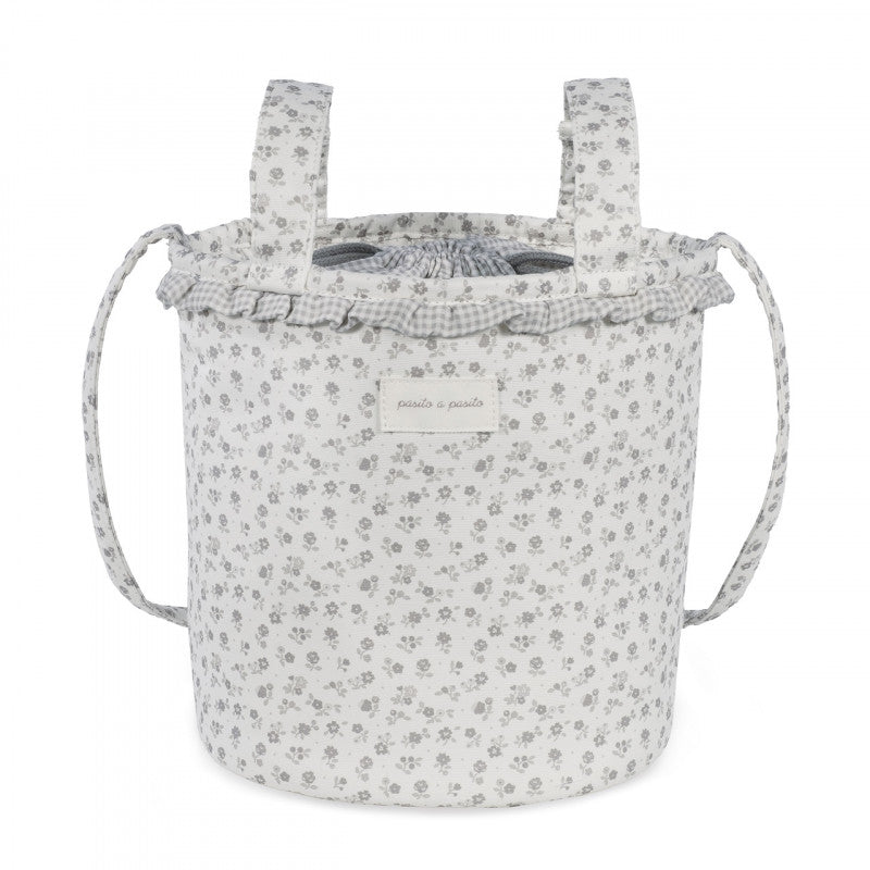 Borsa Bucket Little Bloom Flor Grigio