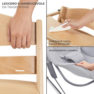 Seggiolone Evolutivo 4 in 1 con sdraietta ENOCK Kinderkraft - 9